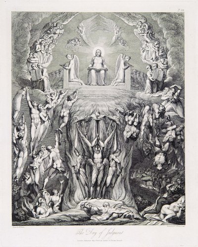 Robert Blair, La Tombe, objet 9 (Bentley 435-8) Le Jour du Jugement - William Blake